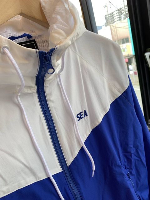 WIND AND SEA HOODED ZIP-UP JACKET(TR)"BLUE"スタイル