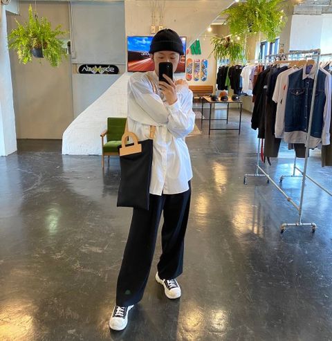 YOKE  FREE EASY PANTS"BLACK"Style.2020.4.19.