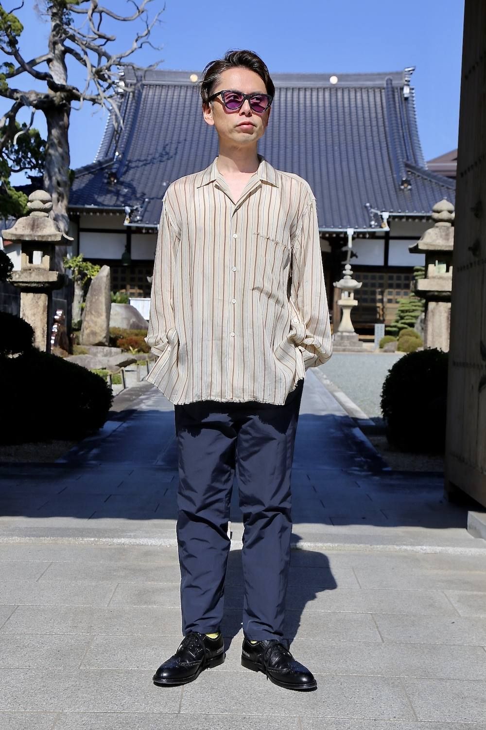 YOKE WIDE&STRAIGHT PANTS"NAVY"スタイル.2020.4.6.