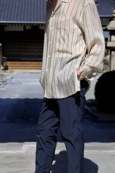 YOKE WIDE&STRAIGHT PANTS"NAVY"スタイル.2020.4.6.