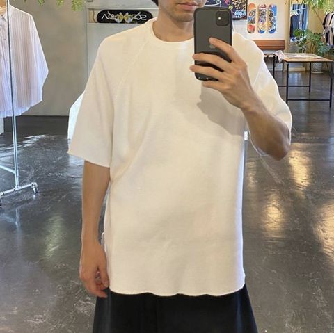 Graphpaper Waffle S/S Tee"WHITE"Style.2020.5.26