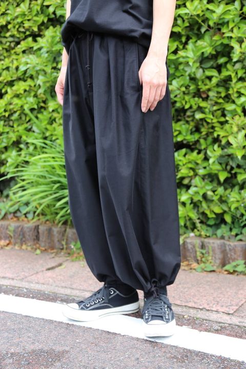 yohji yamamoto E-バルーンパンツ"BLACK"Style.2020.5.10.