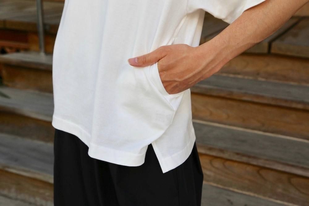 Dulcamara アシンメトリーショートスリーブT"WHITE"Style.2020.5.11.