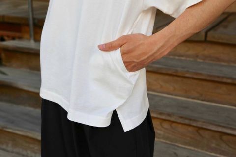 Dulcamara アシンメトリーショートスリーブT"WHITE"Style.2020.5.11.