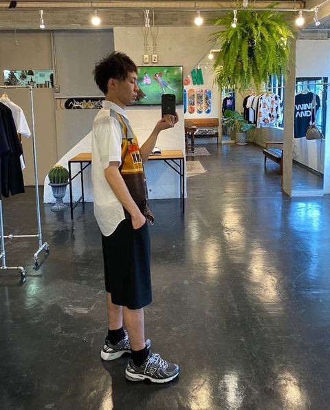 COMME des GARCONS HOMME 綿ブロード製品プリントシャツ Style.2020.5.26.】