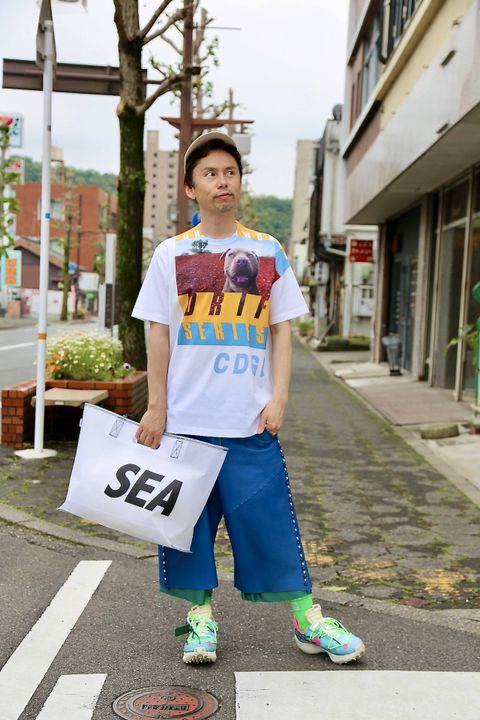 COMME des GARCONS HOMME UNDERWORLDプリントTシャツスタイル.2020.5.16.