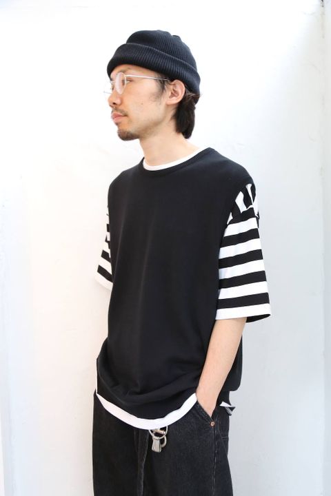 Graphpaper Border S/S Pocket Tee Style.2020.5.18.