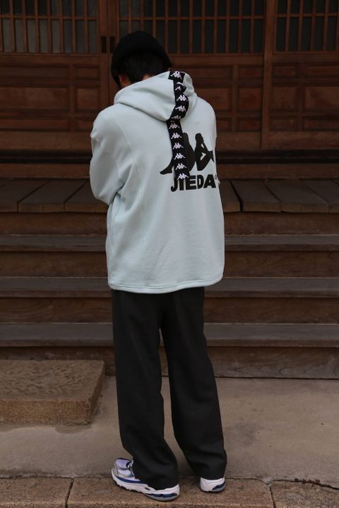 JieDa SWICHING HOODIE"SAX"Style.2020.5.2.