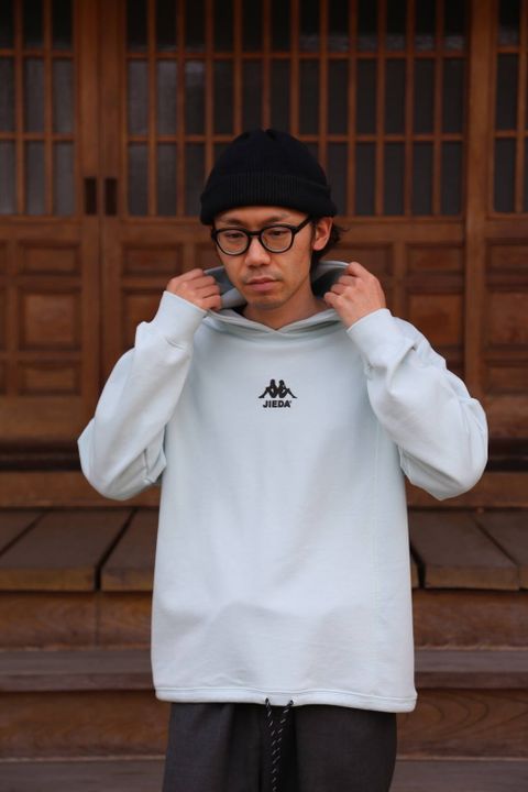 JieDa SWICHING HOODIE"SAX"Style.2020.5.2.