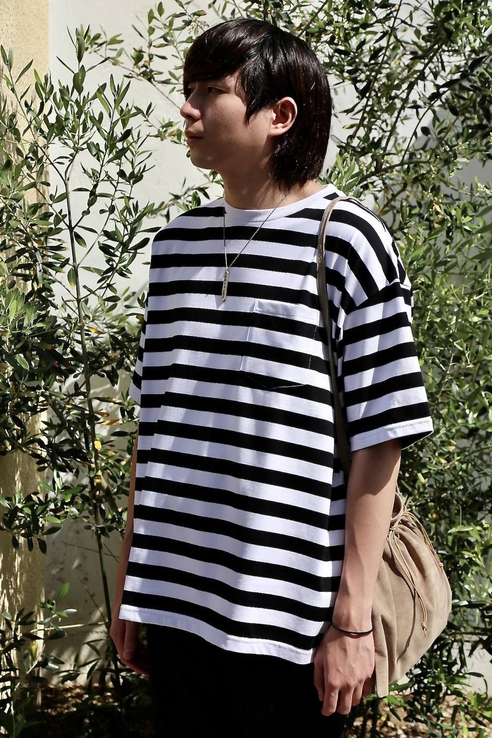 Graphpaper Border S/S Pocket Tee Style.2020.5.23.