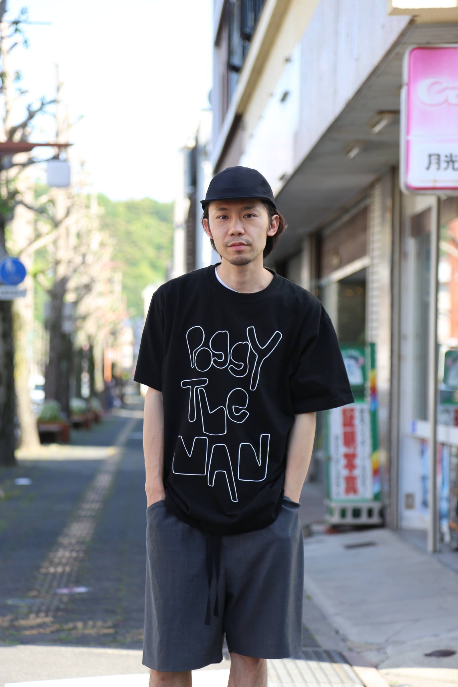 POGGYTHEMAN POGGYTHEMAN TEE "BLACK"Style.2020.5.12.