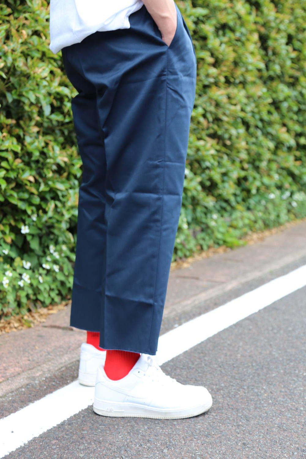 WIND AND SEA WDS x DICKIES 2TUCK TROUSERS (WDS-20S2-PT-03) ''NAVY 