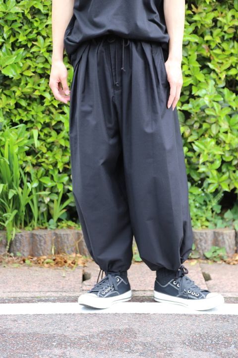 yohji yamamoto E-バルーンパンツ"BLACK"Style.2020.5.10.