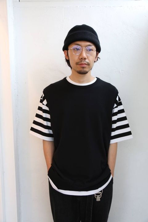 Graphpaper Border S/S Pocket Tee Style.2020.5.18.
