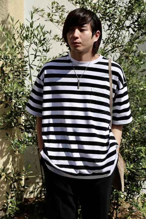 Graphpaper Border S/S Pocket Tee Style.2020.5.23.