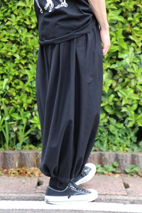 yohji yamamoto E-バルーンパンツ"BLACK"Style.2020.5.10.