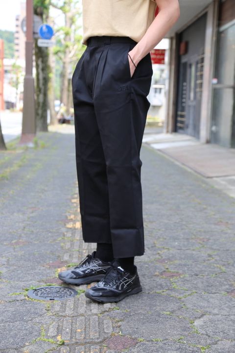 WIND AND SEA WDS x DICKIES 2TUCK TROUSERS (WDS-20S2-PT-03) ''BLACK''style.2020.5.29.