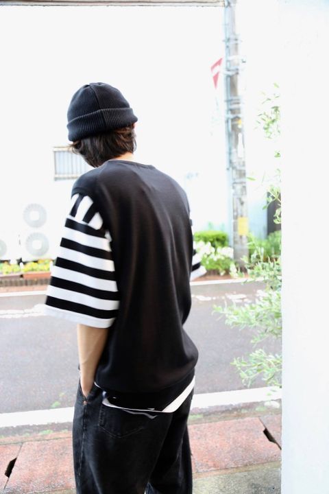 Graphpaper Border S/S Pocket Tee Style.2020.5.18.
