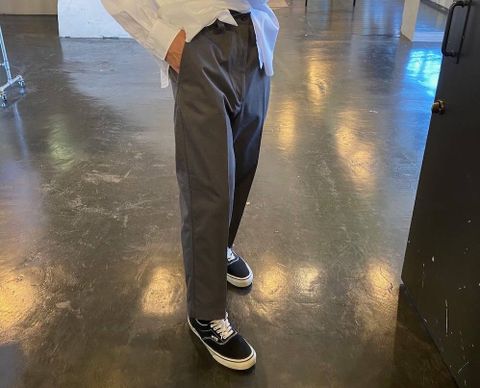 Graphpaper Broad Regular-Collar Shirts"WHITE"Style.2020.5.8.