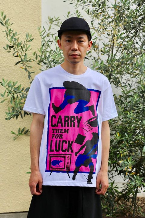 POGGYTHEMAN POGGYTHEMAN HAND-PRINTED T-SHIRTS Style.2020.5.25.