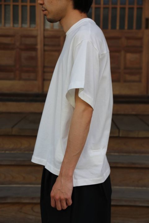 Dulcamara アシンメトリーショートスリーブT"WHITE"Style.2020.5.11.