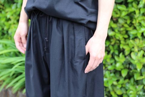 yohji yamamoto E-バルーンパンツ"BLACK"Style.2020.5.10.
