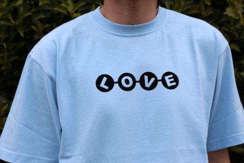 POGGYTHEMAN LOVE T-SHIRTS(PTM-20-CS009)"BLUE" style.2020.4.26.