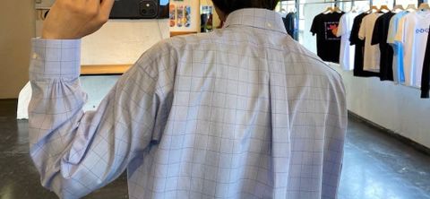 Graphpaper Thomas Mason L/S B.D Shirt Box Shirt"ブルーチェック"Style.2020.5.2.