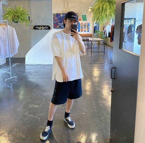 Graphpaper Waffle S/S Tee"WHITE"Style.2020.5.26