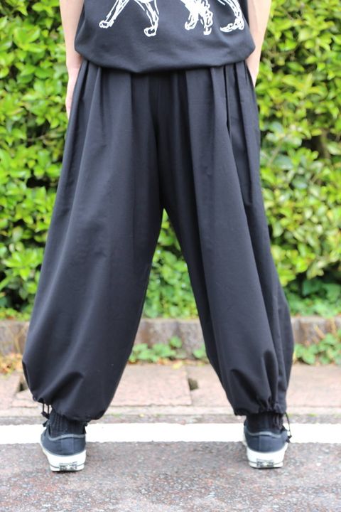 yohji yamamoto E-バルーンパンツ"BLACK"Style.2020.5.10.