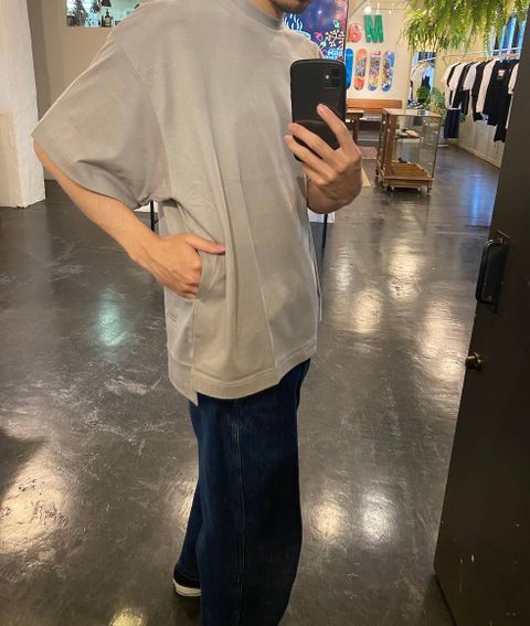 Dulcamara アシンメトリーショートスリーブT"GRAY"Style.2020.5.15.
