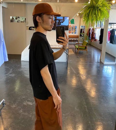 Dulcamara 2020ss よそいきボールドラインパンツ"RED BROWN"Style.2020.5.2.