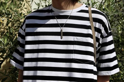 Graphpaper Border S/S Pocket Tee Style.2020.5.23.