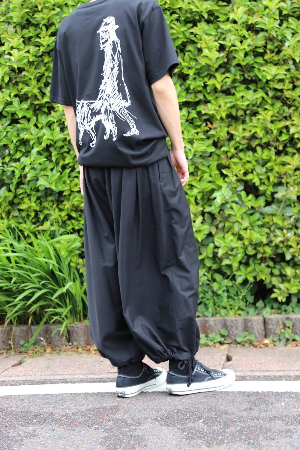 サマーセール35%オフ Yohji Yamamoto 19aw バルーンパンツロゴ刺繍