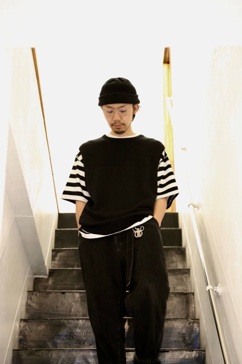 Graphpaper Border S/S Pocket Tee Style.2020.5.18.