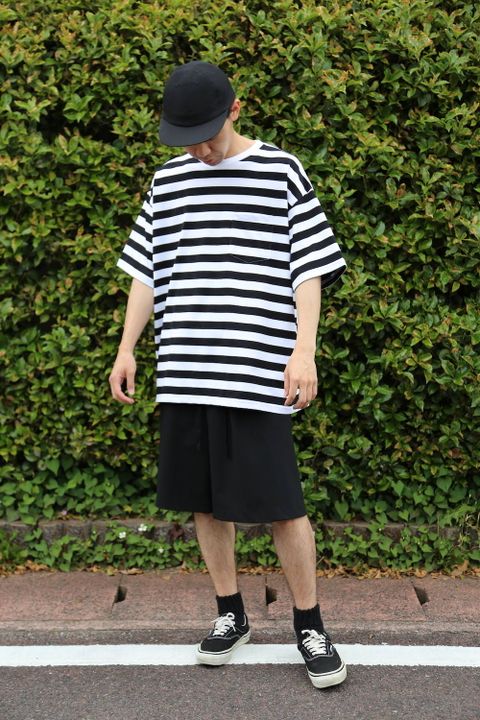 Graphpaper Border S/S Pocket Tee Style.2020.5.25.