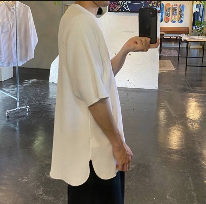 Graphpaper Waffle S/S Tee"WHITE"Style.2020.5.26