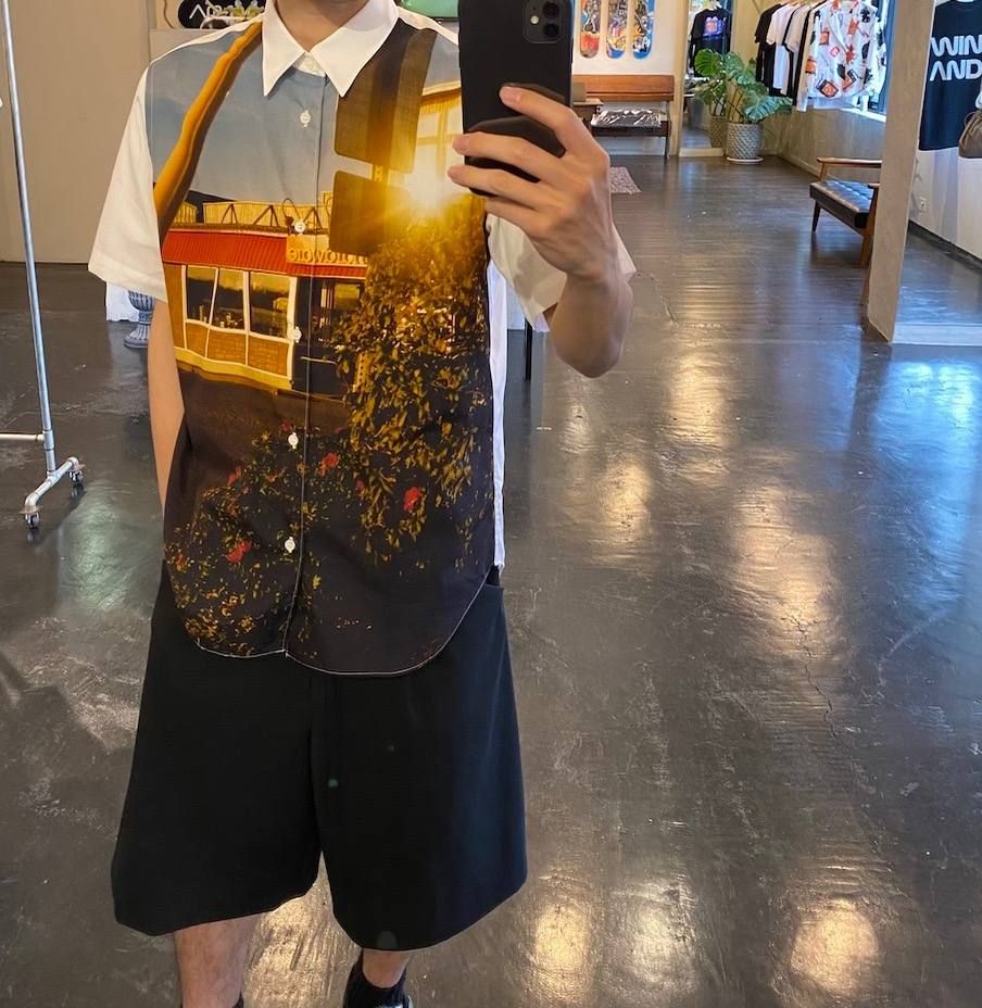 COMME des GARCONS HOMME 綿ブロード製品プリントシャツ Style.2020.5.26.】