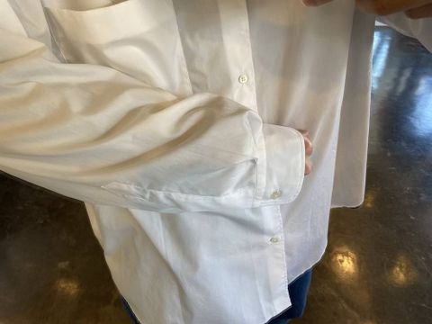 Graphpaper Broad L/S Oversized Band Collar Shirt"WHITE"Style.2020.5.2.