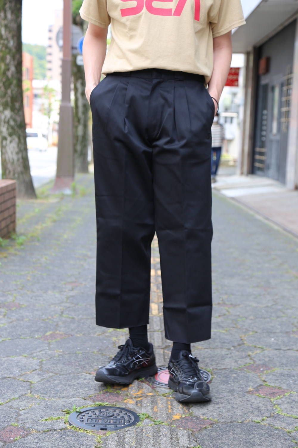 WIND AND SEA WDS x DICKIES 2TUCK TROUSERS (WDS-20S2-PT-03)  ''BLACK''style.2020.5.29. | 997 | mark