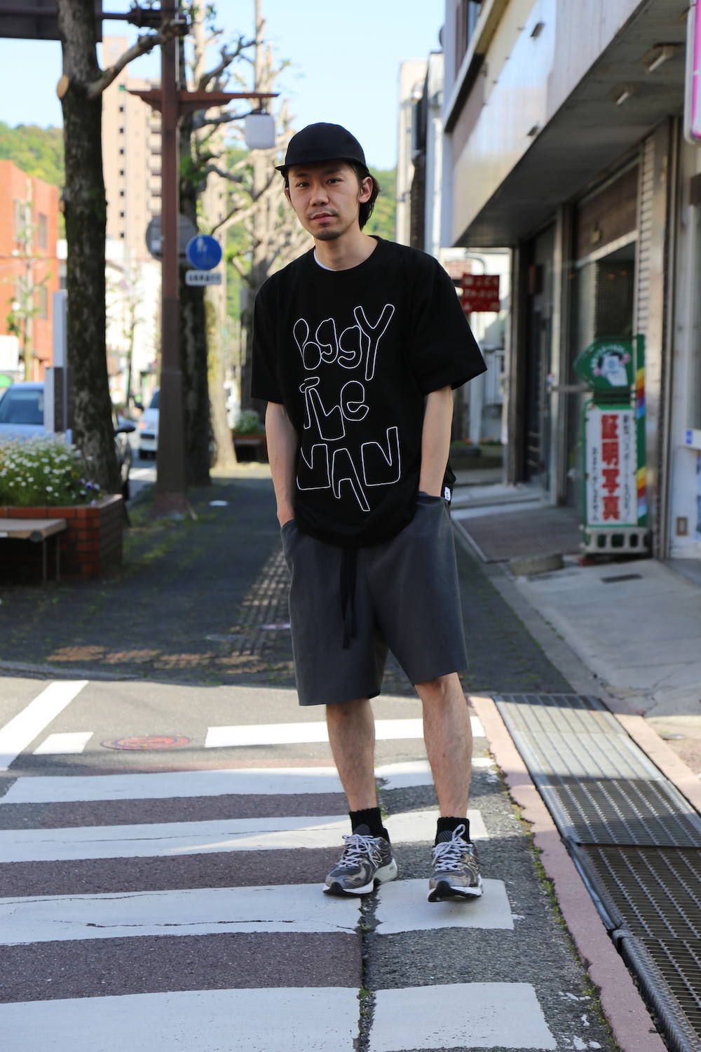 POGGYTHEMAN POGGYTHEMAN TEE "BLACK"Style.2020.5.12.