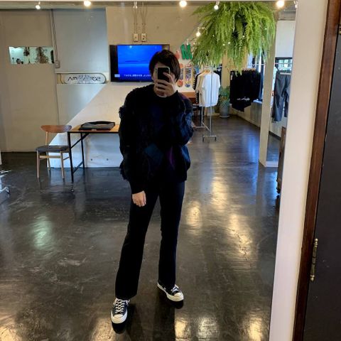 JieDa2020aw FLARE PANTS"BLACK" style.2020.6.28.