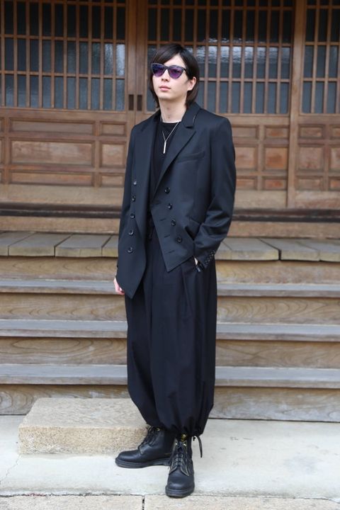 yohji yamamoto pour Homme 2020A/W O-BSバルーンP(HR-P09-005)BLACK style.2020.6.19.