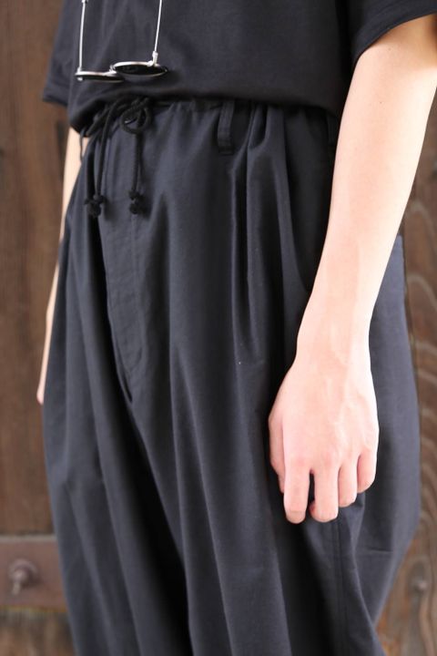 yohji yamamoto pour Homme 2020A/W Y BSヒモP(HR-P12-005)BLACK style.2020.6.28.