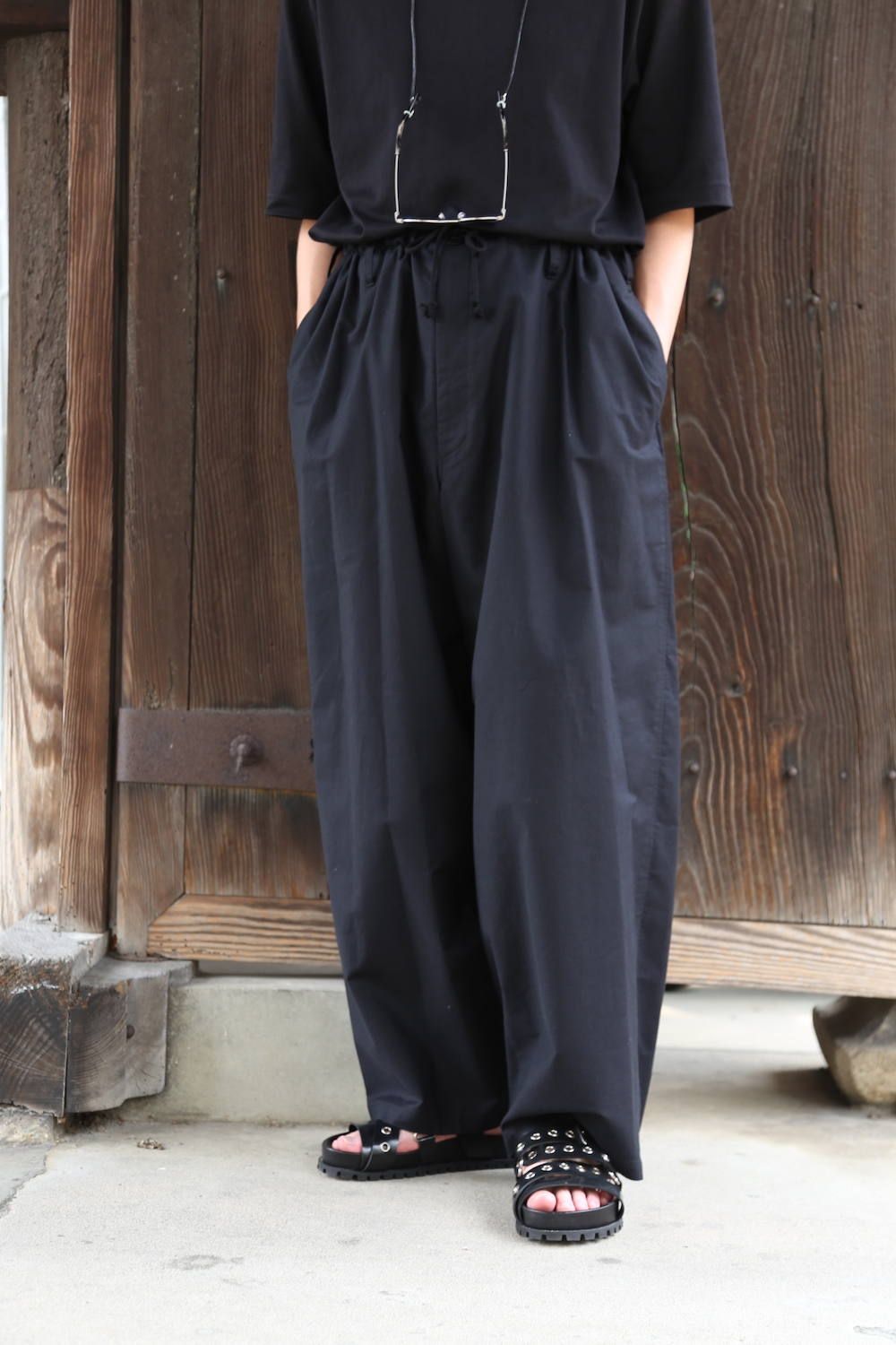 yohji yamamoto pour Homme 2020A/W Y BSヒモP(HR-P12-005)BLACK style.2020.6.28.