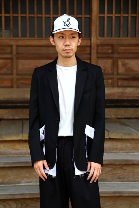 sulvam Gabardine classic Set up"BLK"Style.2020.6.21.
