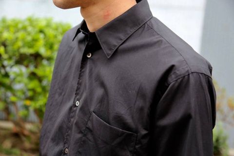 Graphpaper Broad L/S Regular Collar Shirts"BLACK"Style.2020.6.6.