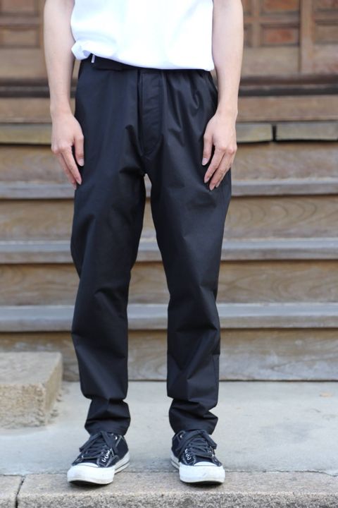Graphpaper Stretch Typewriter Slim Chef Pants"BLACK" Style.2020.6.21.