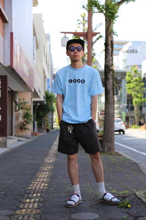 POGGYTHEMAN POGGYTHEMAN LOVE T-SHIRTS"BLUE"Style.2020.6.2.