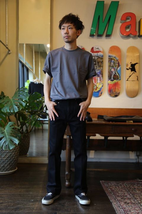 JieDa OW FLARE DENIM PANTS "BLACK"Style.2020.6.14.